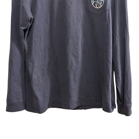 Vineyard Vines Men's Navy Blue Marlin Crest Long-Sleeve Pocket Tee Size L - Picture 3 of 9